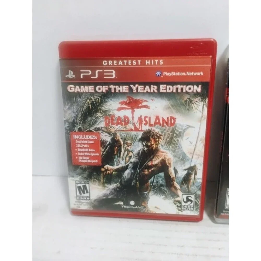 SONY PLAYSTATION 3 PS3 DEAD ISLAND GAME LOT GAME OF THE YEAR ESCAPE & RIPTIDE